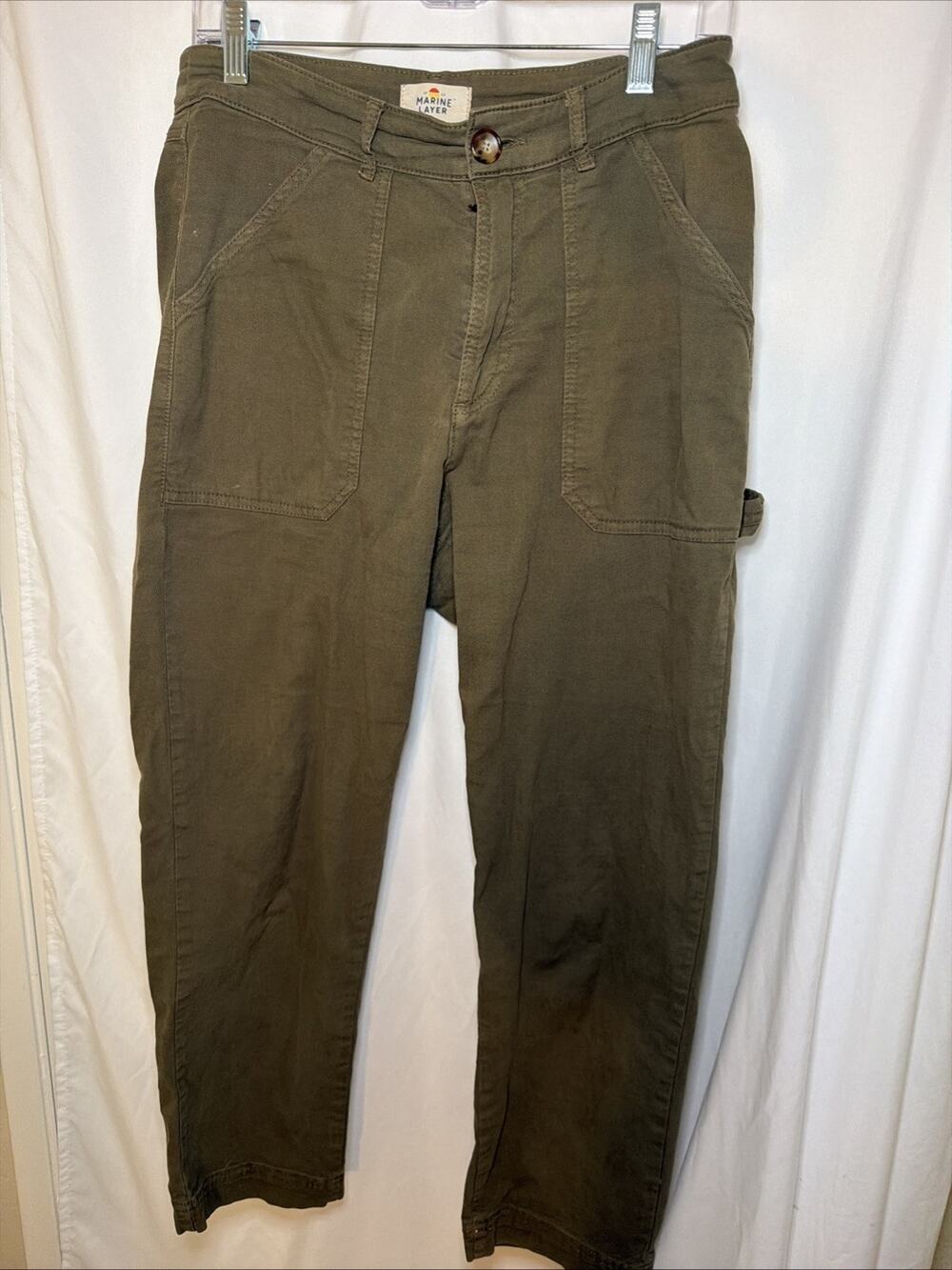 Marine Layer Olive Green Chino Pants Women’s Size 8 Utility - Great Look!